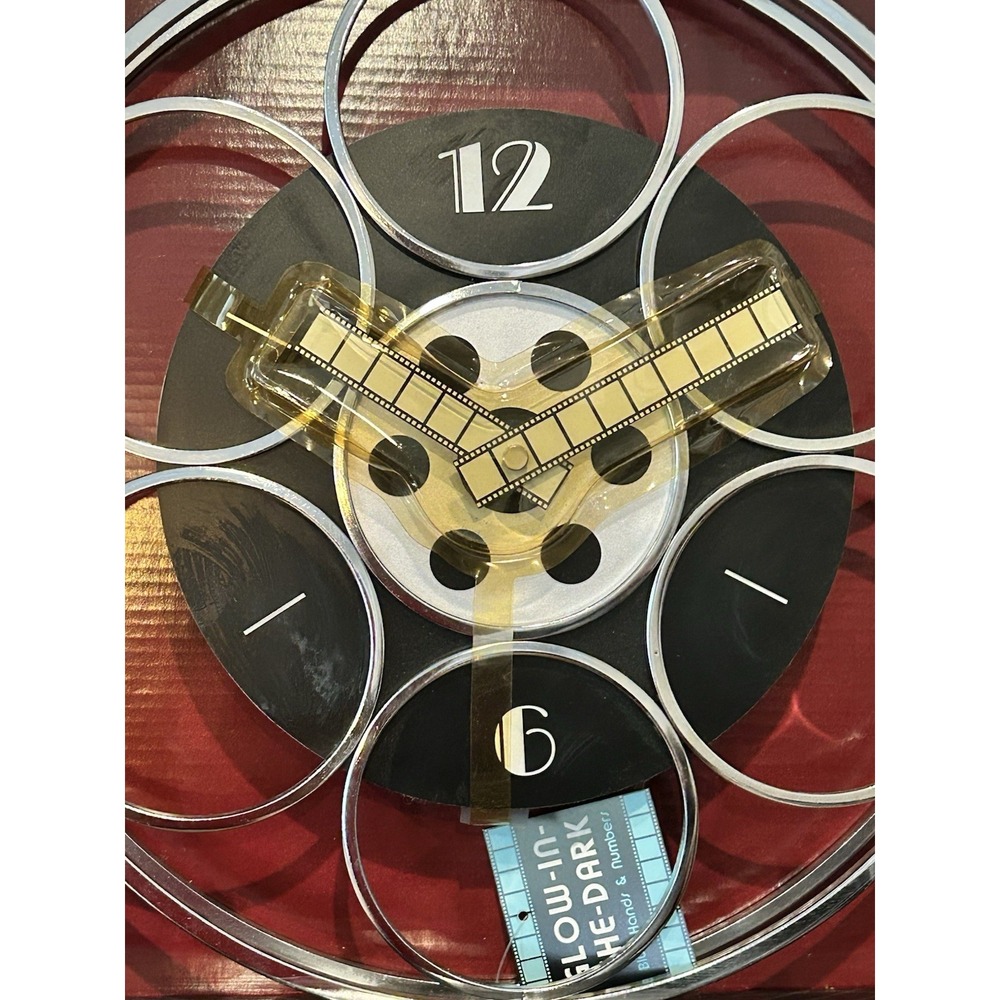 Movie Trends Glow in The Dark Clock Wall Decor, 12 Inch Silentβ Wall Clocks NEW